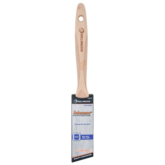 Doberman Beechwood Handle 1.5" Angled Paint Brush